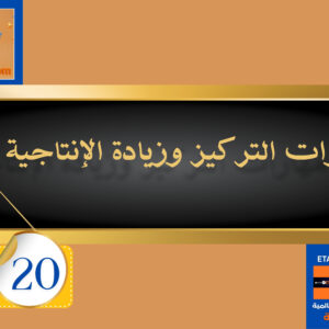 مهارات التركيز وزيادة الإنتاجية 20 دولار